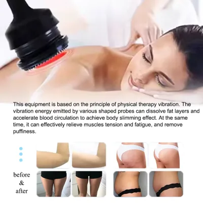 Appareil de massage vibrant blanc, 5 têtes – image 3