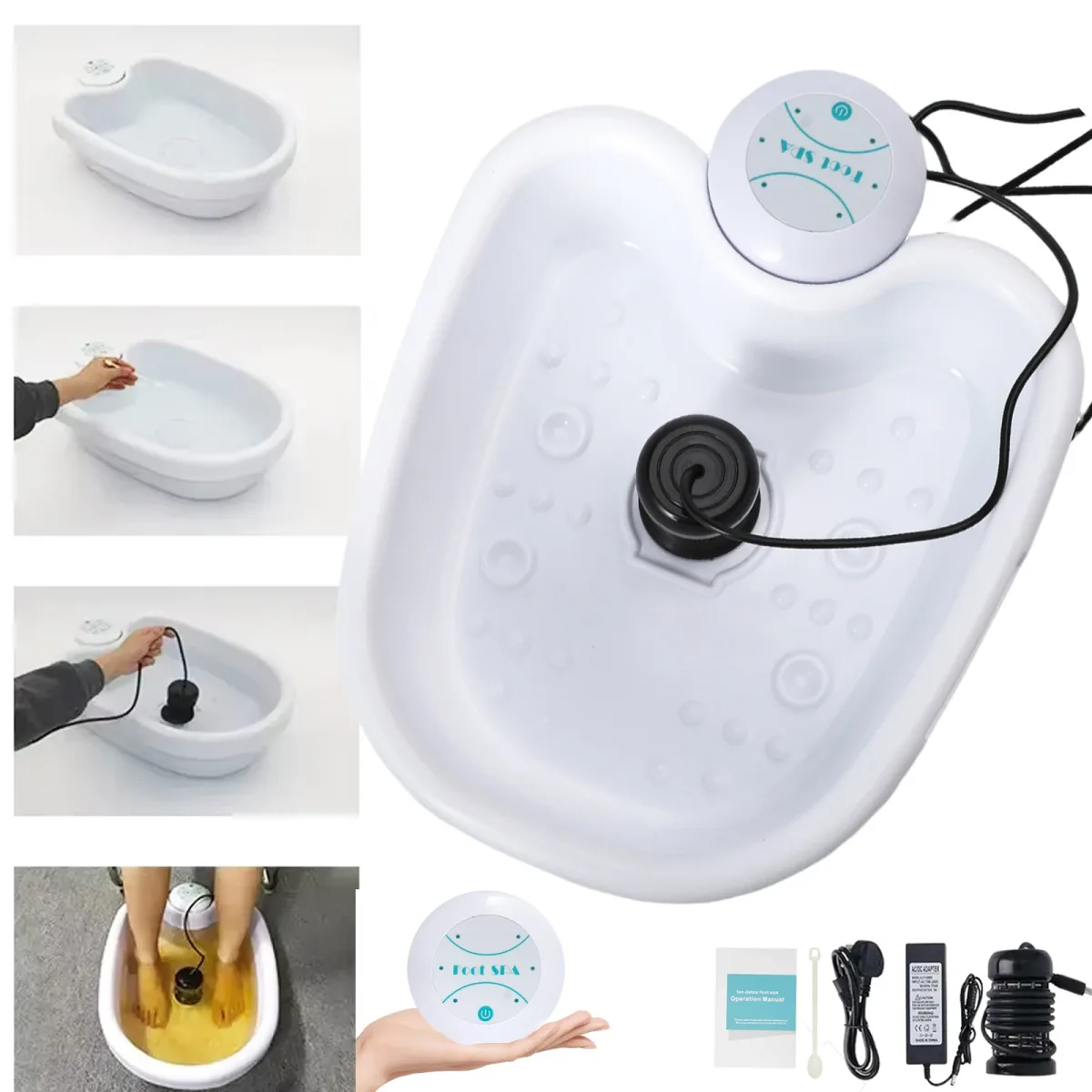Bain de pieds ionique avec bassin