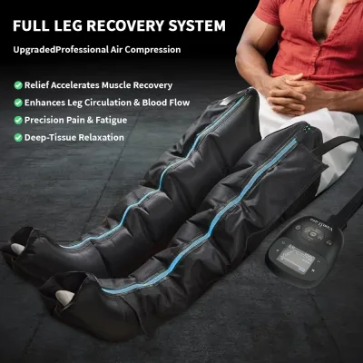 Bottes de massage des jambes à compression d'air – image 3
