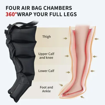 Bottes de massage jambes à compression d'air – image 2