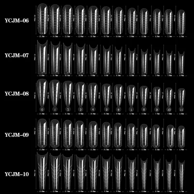 Formes d'ongles transparentes, 60 pièces – image 3