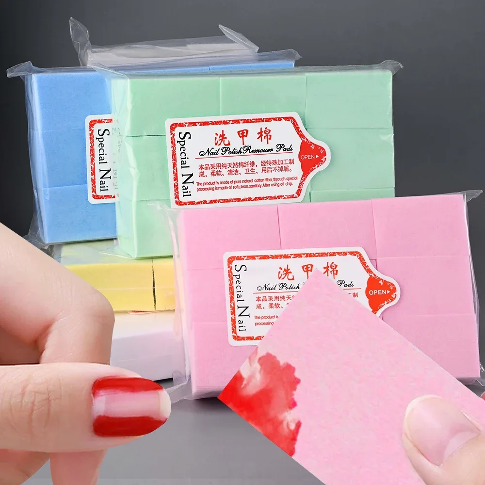 Lingettes en coton non pelucheuses pour ongles