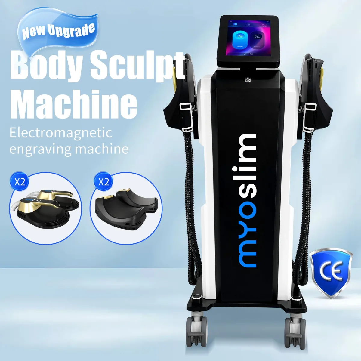 Machine stimulateur musculaire minceur RF noire