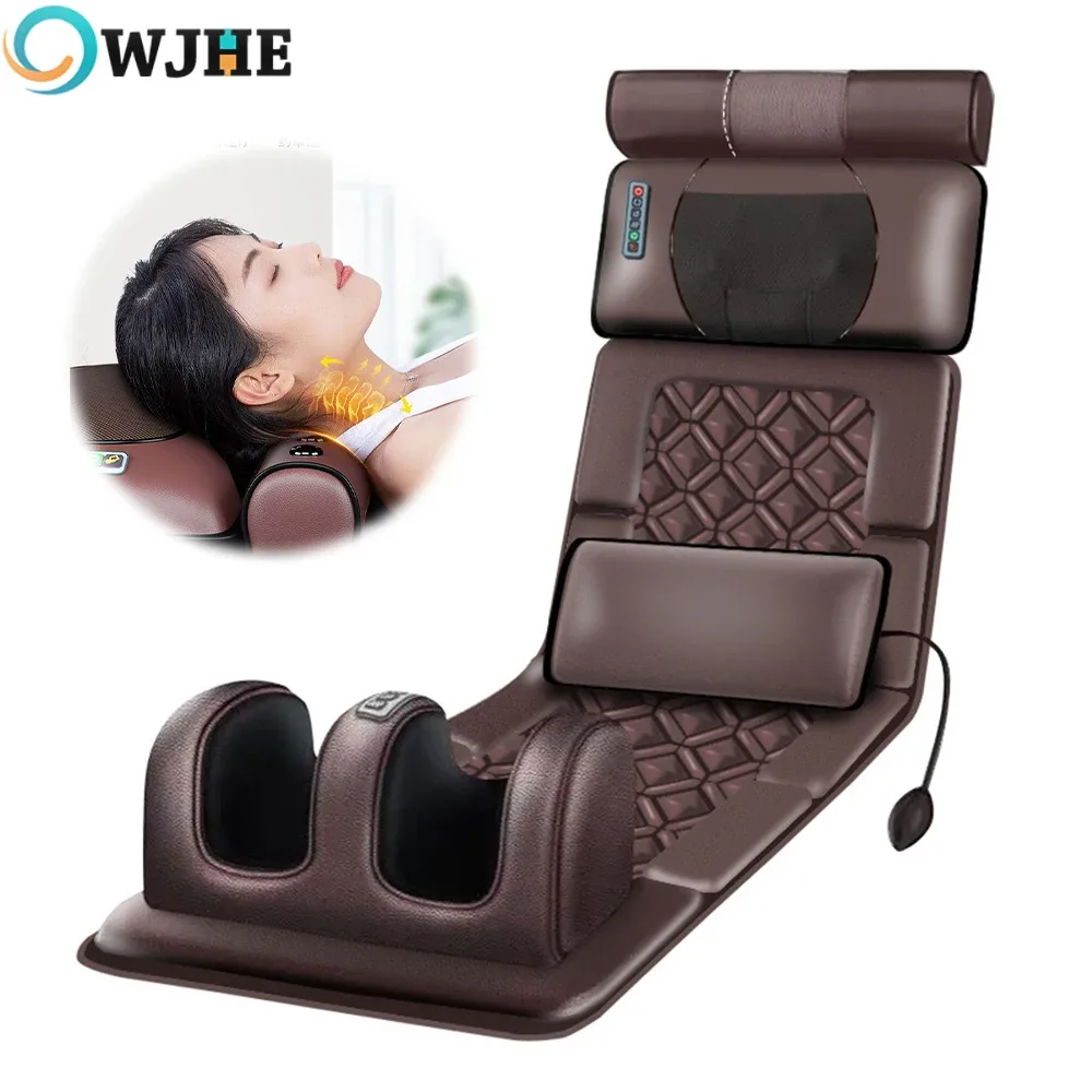 Matelas de massage chauffant et vibrant pliable