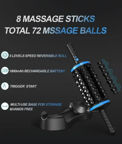 Pistolet de massage à percussion rechargeable – image 3